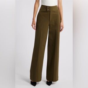 Brand new with tags FRAME Le Hardy High Waist Wide Leg Trousers, Size: 6